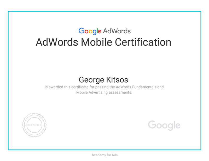 AdWords Mobile Certification