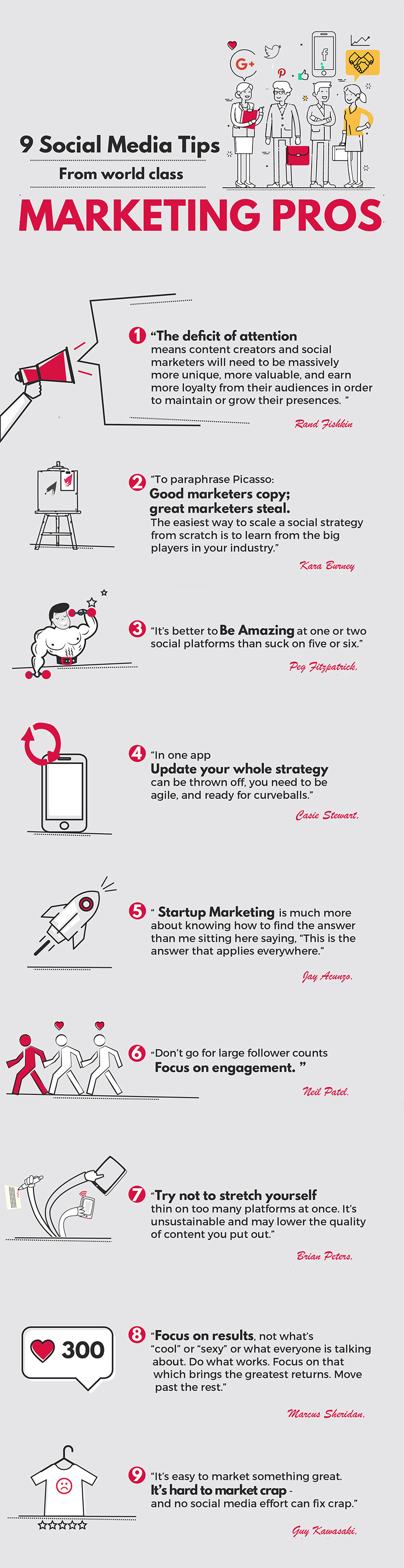 Social Media Marketing Tips Infographic
